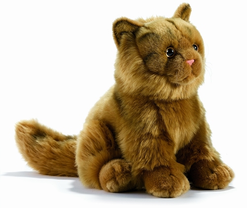 SITTING RED CAT 25 CM